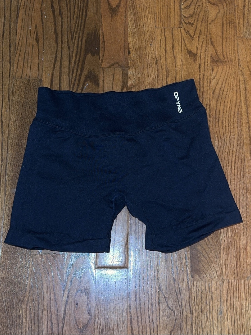 DFYNE Black Women's Athletic Shorts